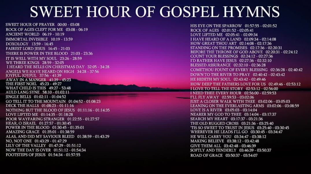 ⁣60 Instrumental Hymns - Piano  Guitar Gospel Hymns